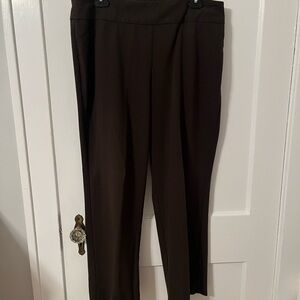Roz & Ali Classic Brown  Women's Trousers